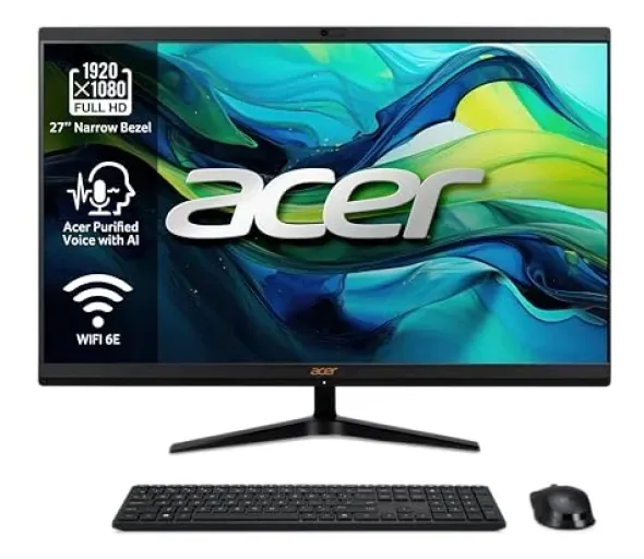 Acer Aspire C27-1800 - Komputer stacjonarny All-in-One 27" FHD LED LCD (Intel Core i5-12450H, 16 GB DDR4, 1024 GB SSD, Wireless Keyboard/Wireless Mouse) - Windows 11 Home DQ.BM3EB.009
