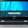 Acer Chromebook CP311-3H-K9PB ARM Cortex A73 (11.6") Ekran HD 4 GB LPDDR4x-SDRAM 128 GB eMMC Wi-Fi 5 (802.11ac) ChromeOS Srebrny NX.HUVEG.00A