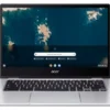 Acer Chromebook Spin 314 CP314-1HN-C07F Intel Celeron N5100 (14") Ekran Full HD 8 GB LPDDR4x-SDRAM 128 GB eMMC Wi-Fi 6 (802.11ax) ChromeOS Niemiecki Srebrny NX.AZ3EG.00B