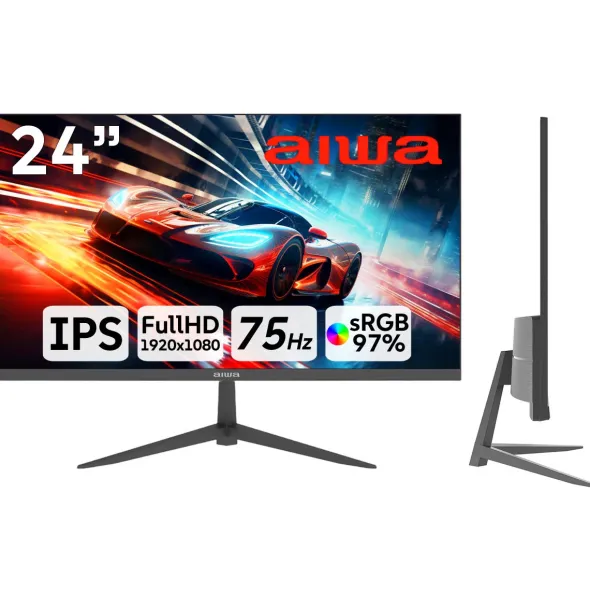 AIWA MF2408-V 24" 1920x1080 75Hz IPS HDMI gamingowy