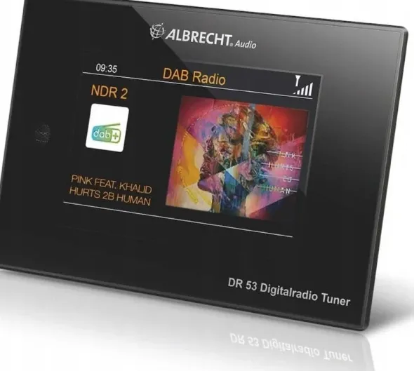 Albrecht DR 53, Digitalradio Tuner, DAB+/UKW, Bluetooth, schwarz