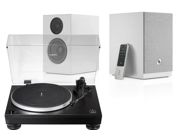 Audio-Technica AT-LP5X (czarny) + A28 W (biały)