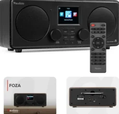 Audizio Foza WiFi Stereo z DAB+ czarne