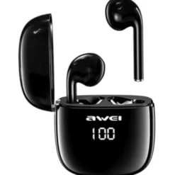 Awei słuchawki Bluetooth 5.0 T28P TWS + stacja dokująca czarny/black AWEI052BLK