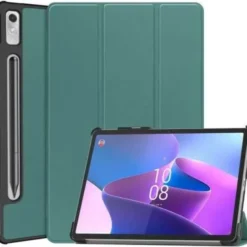 Bizon Etui Case Tab Croc do Lenovo Xiaoxin Pad Pro 2022 / P11 Pro Gen 2, ciemnozielone