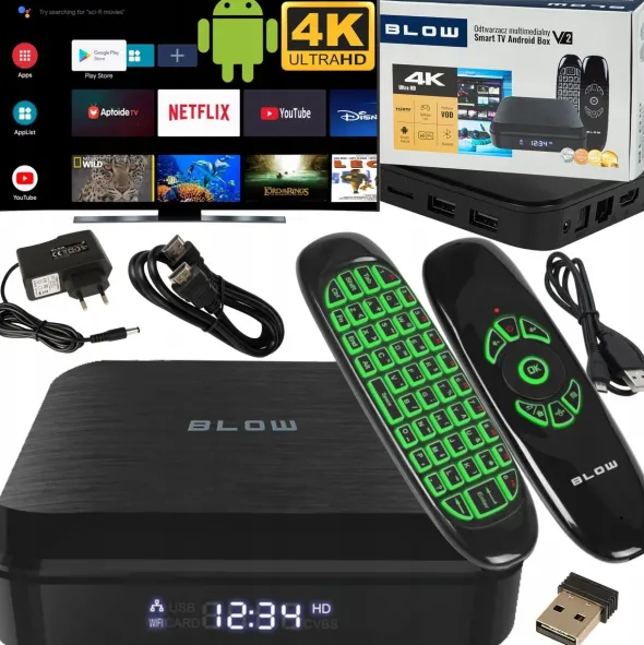 BLOW Smart TV Android Blow Bluetooth z klawiaturą