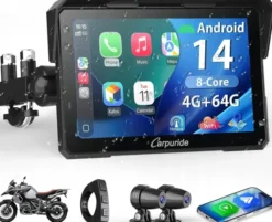 Canva Carpuride W702 Plus Ekran motocyklowy 7" CarPlay BT Audio