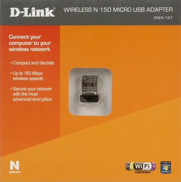 D-link DWA-121 karta sieciowa WiFi N150 Usb