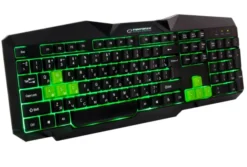 EGK201GUA Esperanza klawiatura przewod. gaming led usb tirions zielona ua
