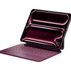 Etui na iPad Pro 13 cali TYPECASE Edge Malinowy Klawiatura