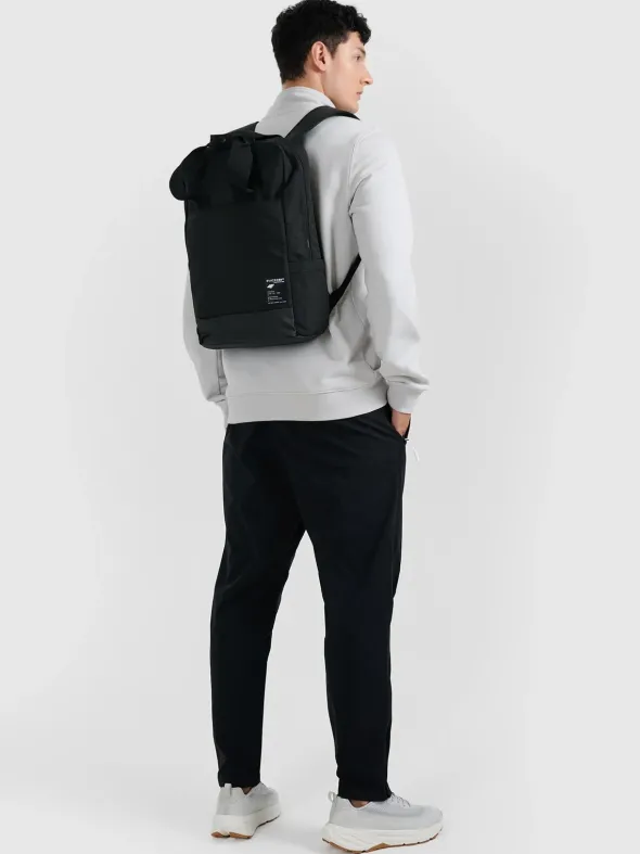 4F Plecak miejski (15 L) z kieszenią na laptop - czarny Uniwersalny