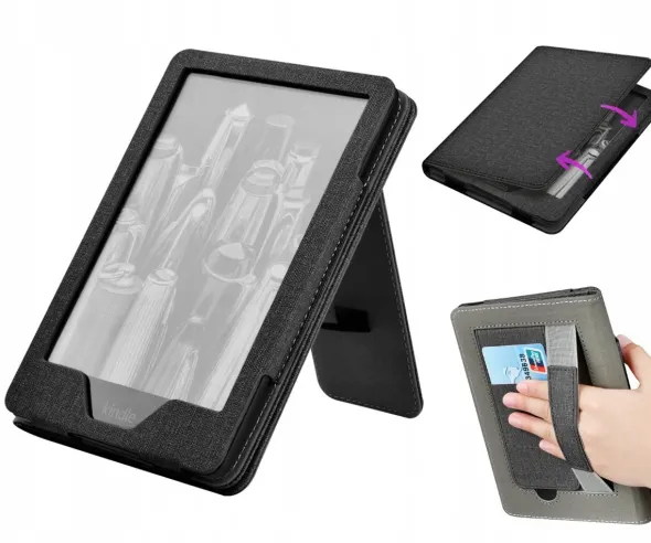 IRIS Etui okładka na czytnik Kindle Paperwhite 5 z uchwytem i podstawką