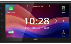 JVC KW-M595DBT radio samochodowe Czarny Wi-Fi 22 W Bluetooth