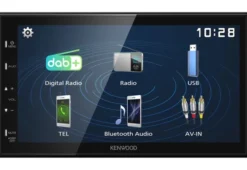 Kenwood Electronics DMX129DAB radio samochodowe Czarny 64 W Bluetooth