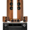 Kino domowe DENON AVR-X1800H + WILSON Scenix 5.0 Orzechowy