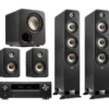 Kino domowe DENON AVR X1800 + POLK AUDIO ES60 + ES15 + ES35C + ES8SUB Czarny