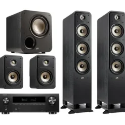 Kino domowe DENON AVR X1800 + POLK AUDIO ES60 + ES15 + ES35C + ES8SUB Czarny