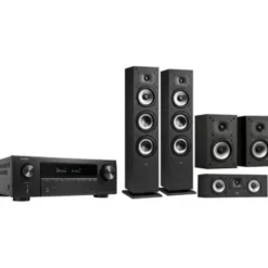 Kino domowe DENON AVR-X1800 + Polk Audio Monitor XT60 + XT15 + XT30C Czarny