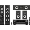 Kino domowe DENON AVR-X1800 + POLK AUDIO Monitor XT7'0 + XT15 + XT30C Czarny