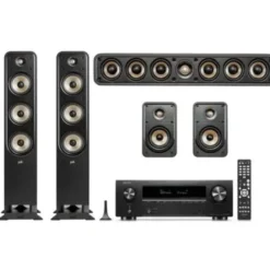 Kino domowe DENON AVR-X1800 + POLK AUDIO Signature elite ES60 + ES15 + ES35C Czarny