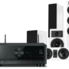 Kino domowe Yamaha RX-V6A (czarny) + Tesi 6 + 2 + 7 (biały)