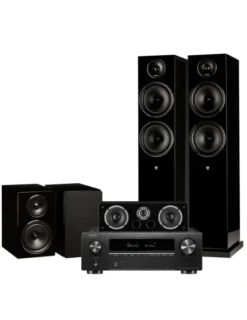Kino domowe Zestaw Denon AVR-X1800H — Kino domowe z Wilson Exclusive 8/4/Vocal i Bluetooth, Kolor: Biały