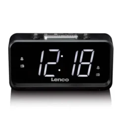 Lenco CR-28BK radio Zegar Analogowy Czarny