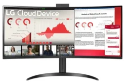 LG 34CR651W-BP komputer wielofunkcyjny All-in-One Intel® Pentium® Silver N6005 86,4 cm (34") 3440 x 1440 px All-in-One thin client 8 GB DDR4-SDRAM 256 GB SSD Windows 10 IoT Enterprise LTSC Wi-Fi 6 (802.11ax) Czarny