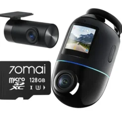 70mai 4K Omni X800 set Czarna + karta 70mai microSD 128GB