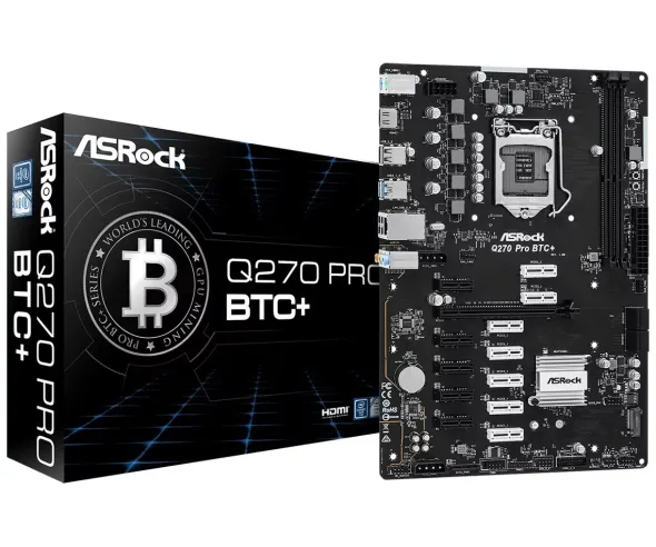 Płyta główna ASRock Q270 PRO BTC+ LGA 1151 12x PCI-e 3.0