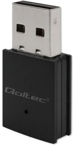Qoltec 56989 Bezprzewodowy mini adapter WiFi Standard AC BT 4.0 USB 2.0 600Mbps 56989