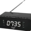 Radiobudzik z ładowarką bezprzewodową Adler AD 1192B Bluetooth AUX - czarny