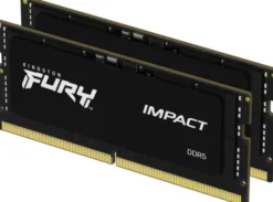 RAM Kingston Fury SODIMM DDR5-5600 65536MB PC5-44800 (zestaw 2x32768) Impact 2Rx8 czarny (KF556S40IBK2-64)
