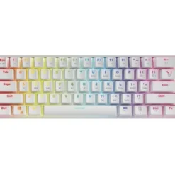 SAVIO WHITEOUT RED mechaniczna Gaming podświetlenie RGB