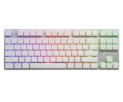 Sharkoon PureWriter White RGB TKL Kailh Red biała