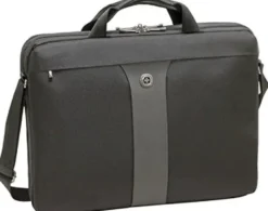 Swiss Gear Wenger 600654 LEGACY 17" MacBook Pro Smukła torba. przyjazna dla lotniska z iPadem / tabletem / kieszenią e-booków w kolorze czarnym / szarym {12 litrów} WA-7444-14F00