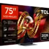 Telewizor TCL 75C8L 75" SQD-MINILED 4K 144 Hz Google TV Dolby Atmos Dolby Vision HDMI 2.1