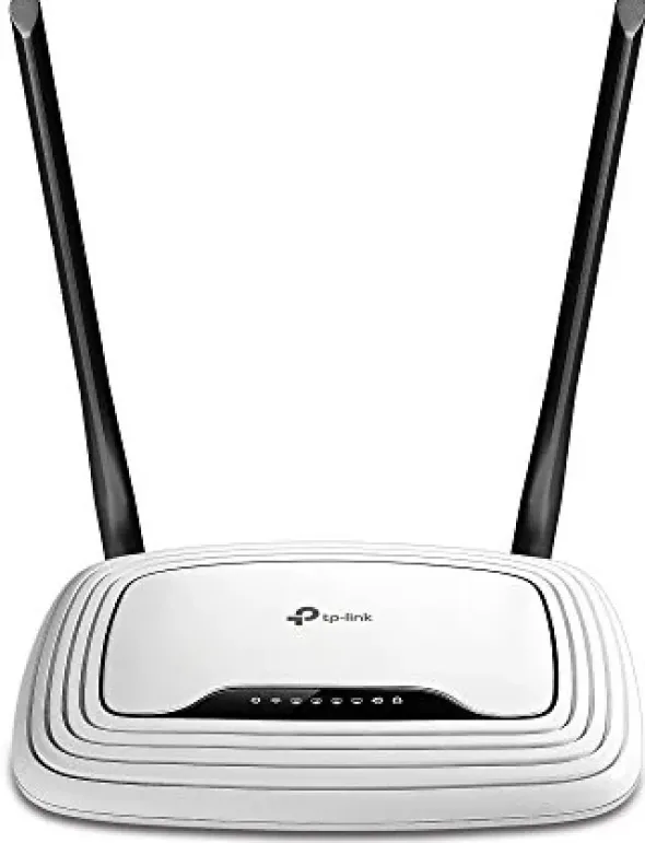 TP-Link TP-LINK TL-WR841 N N300 Wi-Fi Router (wyjście na modem kablowy, DSL, z włókna szklanego, 300 Mbit/s, 4 Porty Ethernet, 2 nieodłączane anteny), biały TL-WR841N (UK)