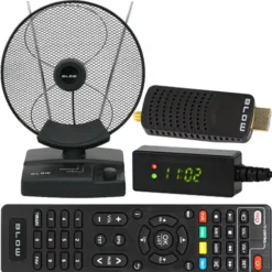 Tuner DVB-T2 BLOW 7000FHD MINI H.265 HEVC + antena pokojowa BLOW ATD17