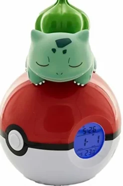 Unbekannt teknofun 811367 Pokemon  bulbasaur Digital Alarm Clock Radio  lamp & Functions, Green