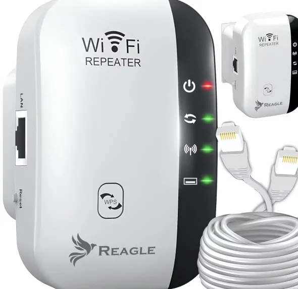 WZMACNIACZ SIECI SYGNAŁU WIFI 2.4 GHz 802.11n REAPETER 300MB/S EXTENDER 3w1