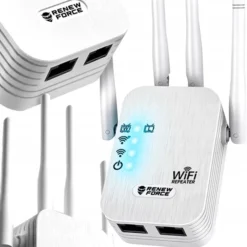 Wzmacniacz sygnału Wi-Fi repeater DUŻY ZASIĘG 4 anteny MOC 1200Mb/s 2.4G 5G Z01B