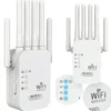 Wzmacniacz Sygnału Wi-fi Repeater Wan Lan Wps 6 Anten 300mb/s 100m 2.4ghz