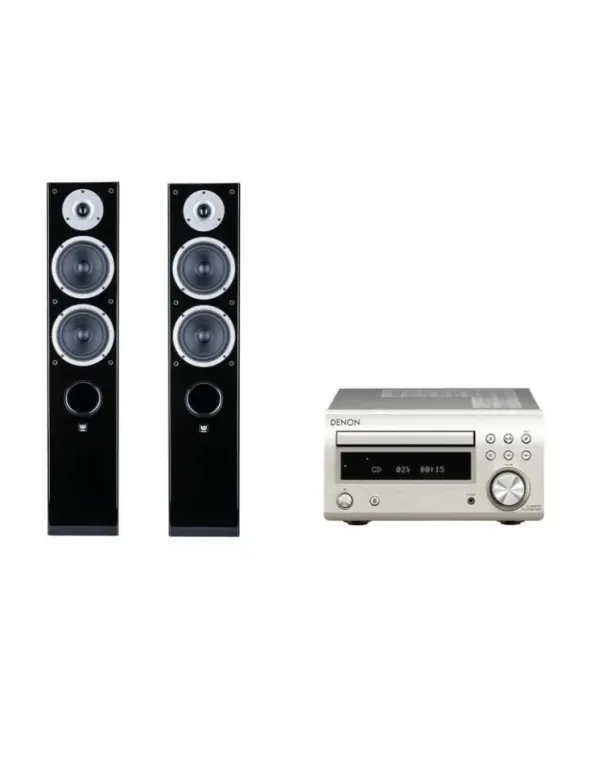 Zestaw stereo: RCD-M41 + RAPTOR 5, Kolor: Silver